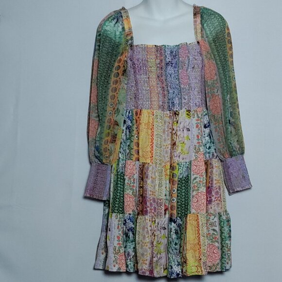 Alice + Olivia Dresses & Skirts - Alice + Olivia Rowen Vintage Summer Lavender Field Dress Babydoll Tiered Size M